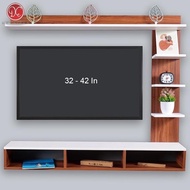 Dections Furniture Minimalist Wall-Mounted TV Shelf Wall-Mounted TV Table/ 32-42 In 120cm Wood Color