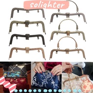 SOLIGHTER Purse Frame Kiss Clasp, Vintage Metal Purse Clasp Frame, Bag Hardware Bag Kiss Clasp Lock 
