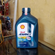 OLI MOTOR MATIC SHELL ADVANCE AX7 SAE 10W40 800ml OLI SHELL MATIC BIRU