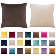 40x40 45x45 50x50 55x55 60x60 cm Square Large Velvet Plain Cushion Cover Throw Pillow Case Home Sofa Decor