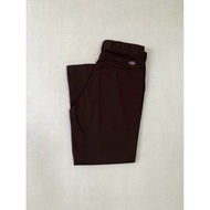 DICKIES - 874 ORIGINAL FIT WORK PANTS DARK BROWN SIZE 36