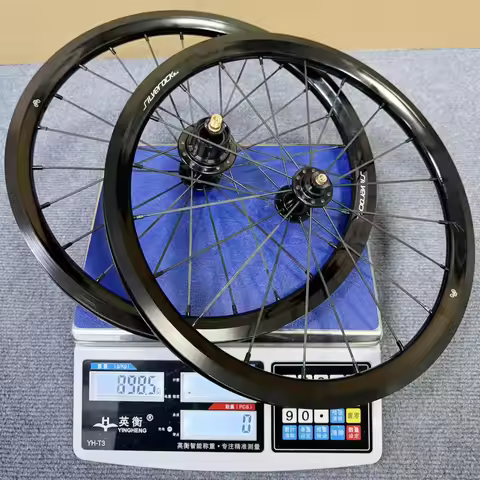SILVEROCK Tubeless Ready Alloy Wheels 16in 349 7 Speed Aero Rim Caliper Brake Fat Tyre for Brompton 