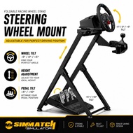 Foldable Racing Simulator Sim Steering Wheel Stand With Chair Fixing Units Logitech Fanatec Thrustma