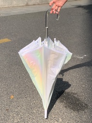 Aurora Series Long Handle Sun Umbrella Women's Sunny Rain Dual Purpose Pure Color Sunshade High Aest