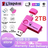 Kingston pendrive 2TB/1TB/512GB/128GB/64GB/32GB type c OTG 2in 1 usb 3.0 flash drive DataTraveler hi