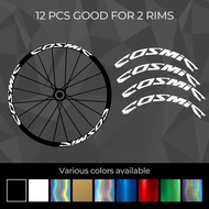 Carbon Rim Wheel Decals Stickers Reflective For Road Bike Wheelset Stickers For  Rim Depth  2 Wheels