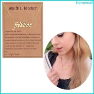 HO Stainless Steel TS Inspired Necklace 1989 Album Theme Pendant Necklace Fahion Clavicle Chain Neck