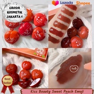 Kiss Beauty Sweet Peach Lip Gloss Emoji - Lip Gloss Matte - Lip Matte - Lip Gloss Peach Emoji