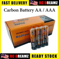 Battery AAA Kinglong 40pcs per box Carbon Battery Non-Rechargeable Battery Bateri AAA