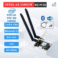 Genuine Intel 6E AX 210 WIFI PCIE Network Card 2.4-5-6GHz Bluetooh 5.3 LAPTOP-PC-TINY MINI PC-SFF