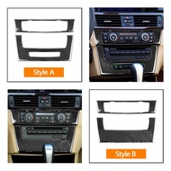 Real Carbon Fiber Air Condition CD Panel Trim For BMW 3 Series E90 E92 E93 2005-12 CD Panel Trim Automotive Interior Sti