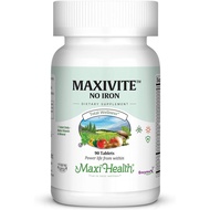 MaxiVite - No Iron - One a Day Multi Vitamin, 90 Tabs - Gluten Free - Kosher
