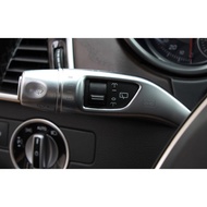 Chrome-Plated Silver Wiper Shift Lever Cruise Knob Cover Plastic Suitable For 14-17 W212 C207 E350 1