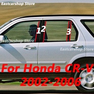 Honda CRV CR-V 2006 2005 Car B C Pillar Middle Central Column PC Window Decoration Strip Sticker Acc