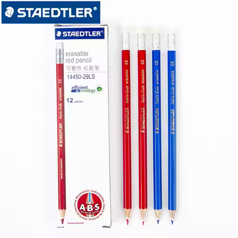 12pcs STAEDTLER 144 Colored Pencils With Eraser Drawing Pencil School Stationery Office Art Supplies