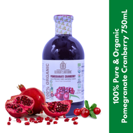 Georgia's Natural - Pomegranate Cranberry Juice 750mL | 100% Pure &amp; Organic