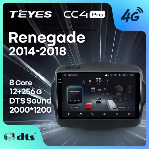 TEYES CC4 PRO For Jeep Renegade 2014 - 2018 CarPlay Android Auto 2DIN Autoradio Car play Radio Multi