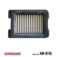 HURRICANE กรองอากาศมอเตอร์ไซต์ผ้าแดง & สแตนเลส Honda ( CBR250R  CBR300  CBR150R ) HM-8115
