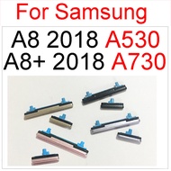 1set(2pcs)Power Volume Side Button For Samsung Galaxy A8 2018 A530 On Off Power Volume Side Key For Samsung A8Plus A8+ 2018 A730