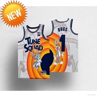 NBA Jersey TUNE SQUAD BUGS RUNNER DUCK MARTIAN LOLA TAZ Basketball Jersey Anime Fashion Printed Yout