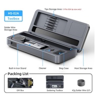 [Accessories] fnirsi HS-02 Smart Electric Soldering Iron Mobile Workbench Storage Box Soldering Iron