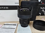 SIGMA 適馬 14mm F1.8 DG HSM Art 超廣角定焦鏡頭 nikon F 全套有盒99新