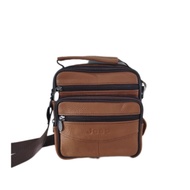 Genuine Leather Kulit Asli Men Waist Bag Crossbody Sling Messager Bag Shoulder bag/Jeep Sling Bag
