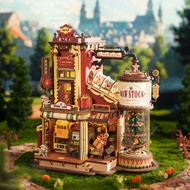 ROKR Amusement Park 3D Wooden Puzzle | Music Box with Lights DIY Model Gift A8FW