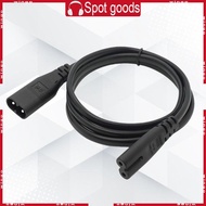 WIN IEC C7 to C8 Power Extension Cable Male to Female Connectors 2x0 75mm² Coppers Cores for TV Gami