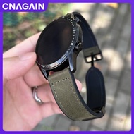 CNAGAIN for Huawei Fit 4/3/2 smart watch Magnetic buckle retro microfiber leather silicone strap,20M