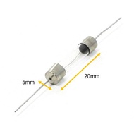 (10pcs) 5mm x 20mm - Glass Fuse Fast Blow with Lead 250V 1A 2A 3A 5A 6.3A 8A 10A 12A 15A 20A Glass T