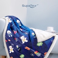 SupaTex Mini Fleece Blanket Kid Adult Polar Fleece Office AirCond Bed Room Soft Comforter 100*140cm