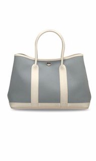 Hermes Garden Party 30cm Leather with Canvas 極新浄保正真品