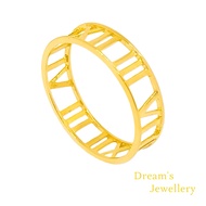 Dreams Jewellery Cincin Roman Emas 916 Original / Roman Ring 916 Gold Original