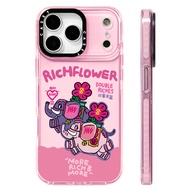 RICH FLOWER Double Riches Color Case Compatible For IPhone 11 12 13 14 15 16 17 Pro Max 12 Mini Cove