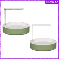 [Wenodxa] Parrot Bird Bathtub Cage Accessory Bird Bathtub Shower Box with Pump Lovebird Shower Fount
