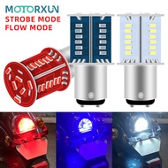 Led Sepeda Motor Rem Berhenti Lampu Kilatan + Mengalir Ekor Lampu Mundur Bayonet 30 MATA 2 KAKI MOBI