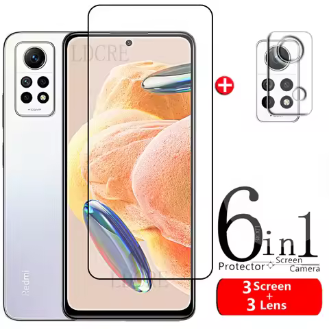 For Xiaomi Redmi Note 12 Pro 4G Glass Redmi Note 12 Pro 4G Tempered Glass 9H HD Screen Protector Red