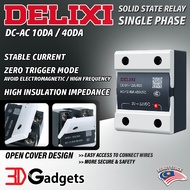 DELIXI SSR Solid State Relay CDG1-1DA DC-AC /  CDG1-1DD DC-DC 10A/40A for 3D Printer