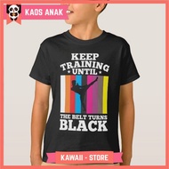 Black Belt Martial Art Coach Karate Kick Kids T-Shirt