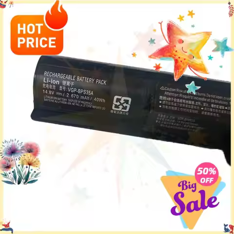 SWZY 14.8V 2670mAh Laptop Battery VGP-BPS35A for Sony VAIO Fit 14E 15E SVF143A1 Replacement Battery