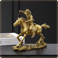 European Style Ichima Hirakawa Resin Horse Rider Decoration Home Restaurant Living Room Entrance Stu