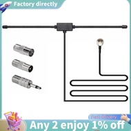 FM Radio Antenna FM F-Head Sheep Horn Antenna for Car FM TV Radio Station 75 Ohms F Female to TV3.5 