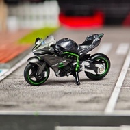 ⭐ 24h ⭐ 1:64 Kawasaki H2R Motorcycle Die-cast Alloy Diecast Model