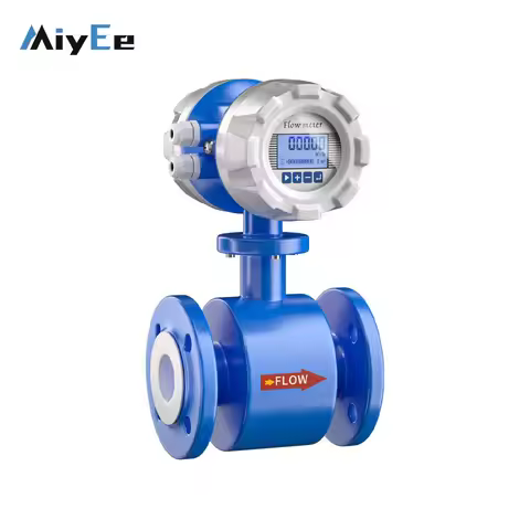 Miyee DN15 Industrial1.0 4-20mA/Pulse RS485 Integrated Electromagnetic Flowmeter Intelligent Flow Me