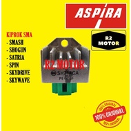 KIPROK RECTIFIER REGULATOR SMA ASPIRA SMASH SHOGUN SATRIA 150 FU SPIN SKYDRIVE SKYWAVE NEX HAYATE TI