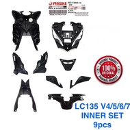 YAMAHA 💯 ORIGINAL 55D-F8400-10 LC135 V4-7 INNER BODY SET 9PCS=1SET