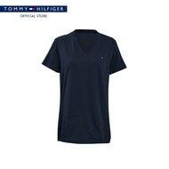 Tommy Hilfiger เสื้อยืด ผู้หญิง รุ่น XW0XW02107 BEH - สีดำ
