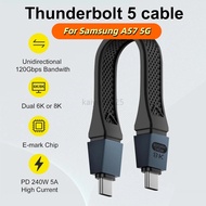 KYBD For Thunderbolt 5 Type C USB4 2.0 Cable 80Gbps Gen4 USB C to egpu 16K PD 240w one-way 120Gbps S