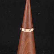 CARTIER(卡地亞) LOVE 18K金 八鑽戒指 18K玫瑰金 50